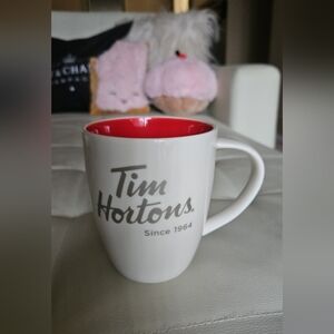 Tim Hortons Red and White Mug
